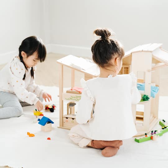 PlanToys Wooden Dollhouse Furniture Set